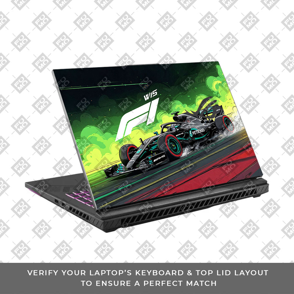 W15 F1 Red Bull x AMG Velocity Asus ROG Strix G16 G614J 3D Laptop Skin