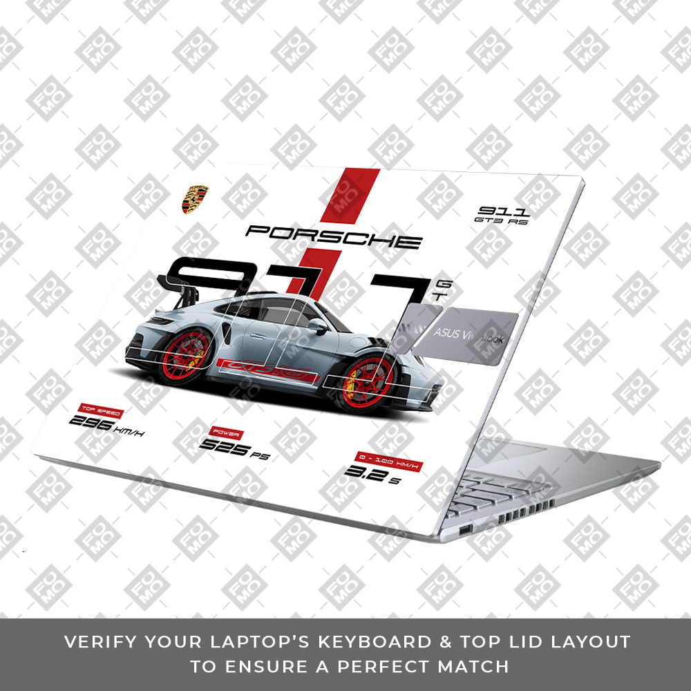 Porsche 911 GT3 RS Asus Vivobook X1605ZA Laptop Skin