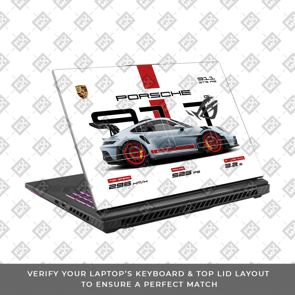 Porsche 911 GT3 RS Asus ROG Strix G16 G614J Laptop Skin