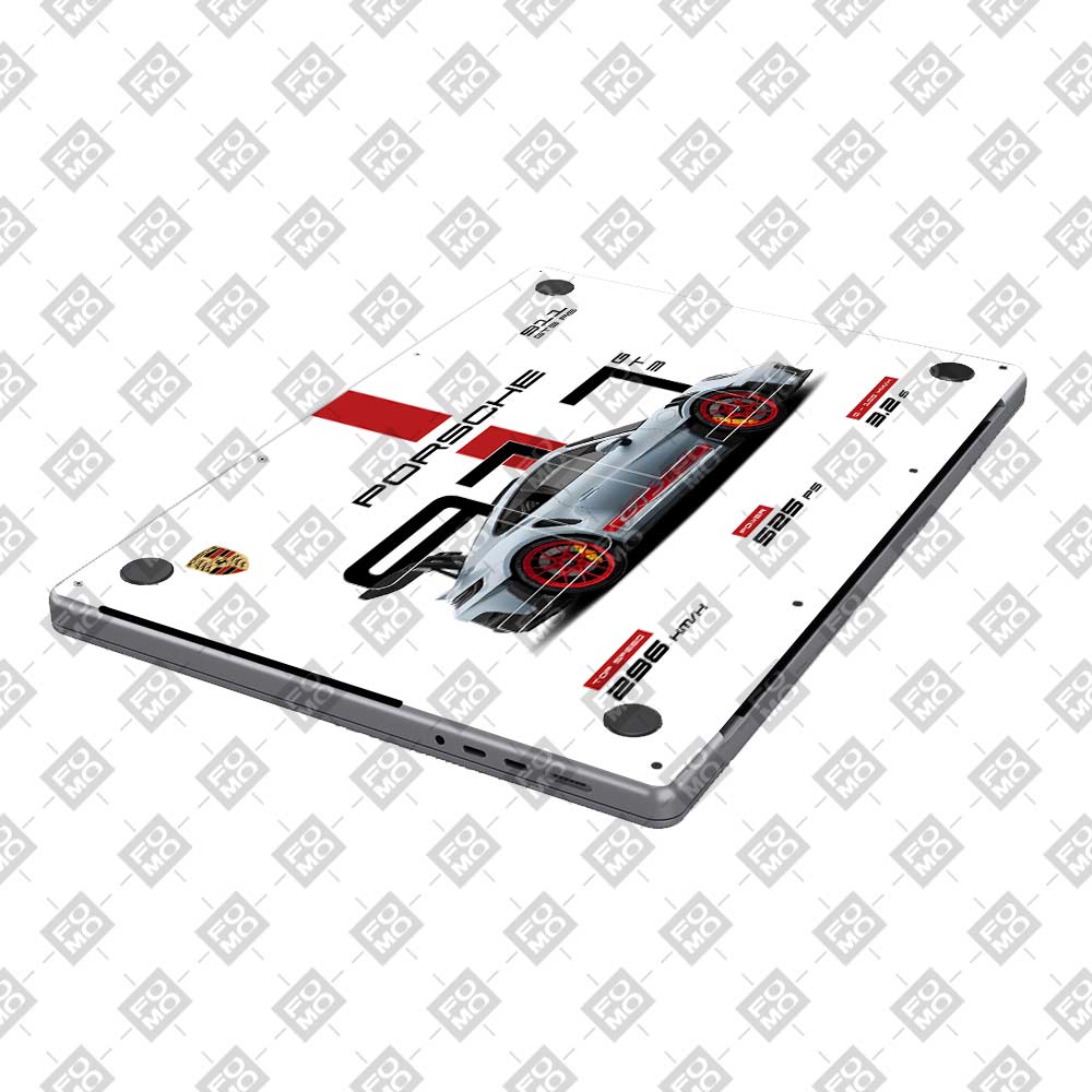 Porsche 911 GT3 RS MacBook Pro 16 M1, M2, M3, M4 2021-2024 Laptop Skin