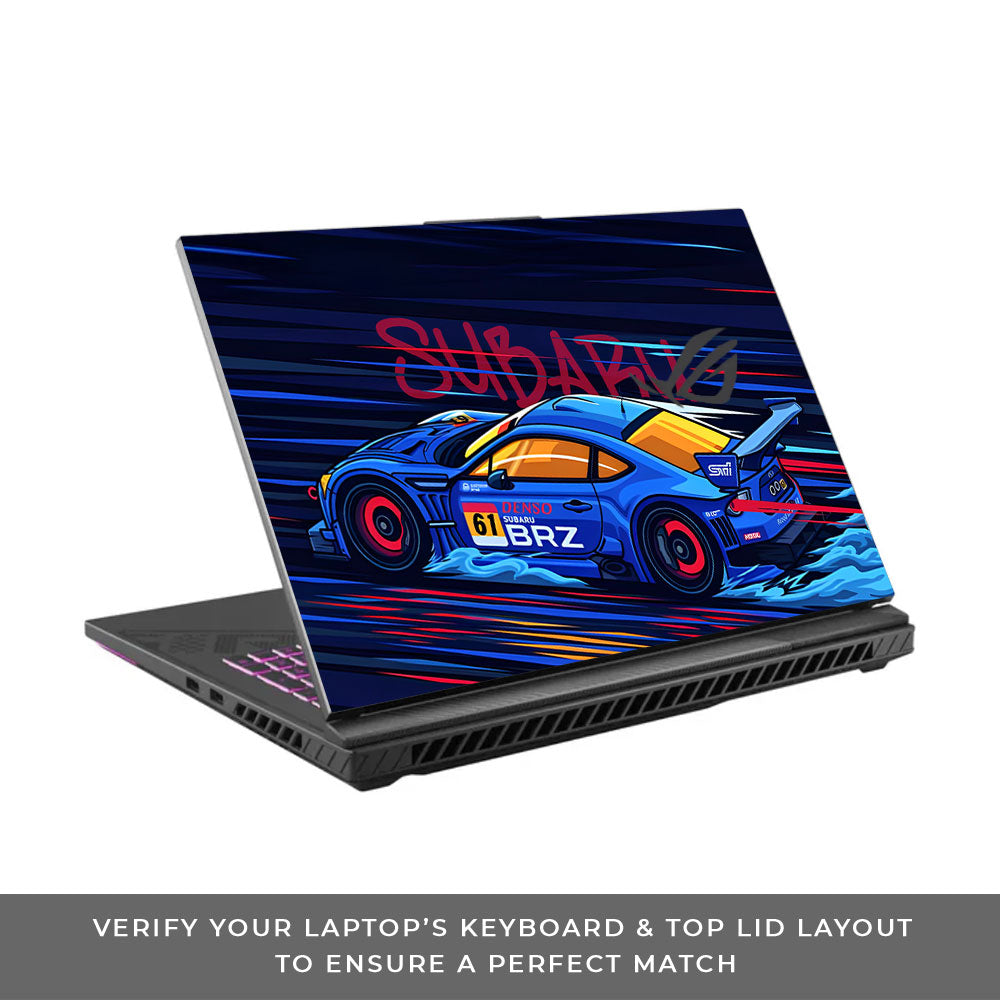 Subaru BRZ Asus ROG Strix G16 G614J Laptop Skin