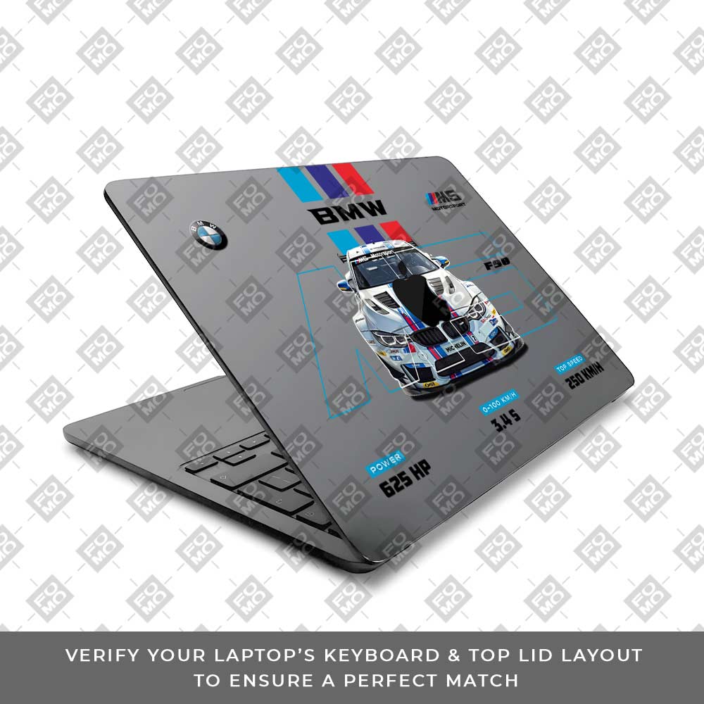 Transparent BMW M5 MacBook Air 13 M4 2025 Laptop Skin