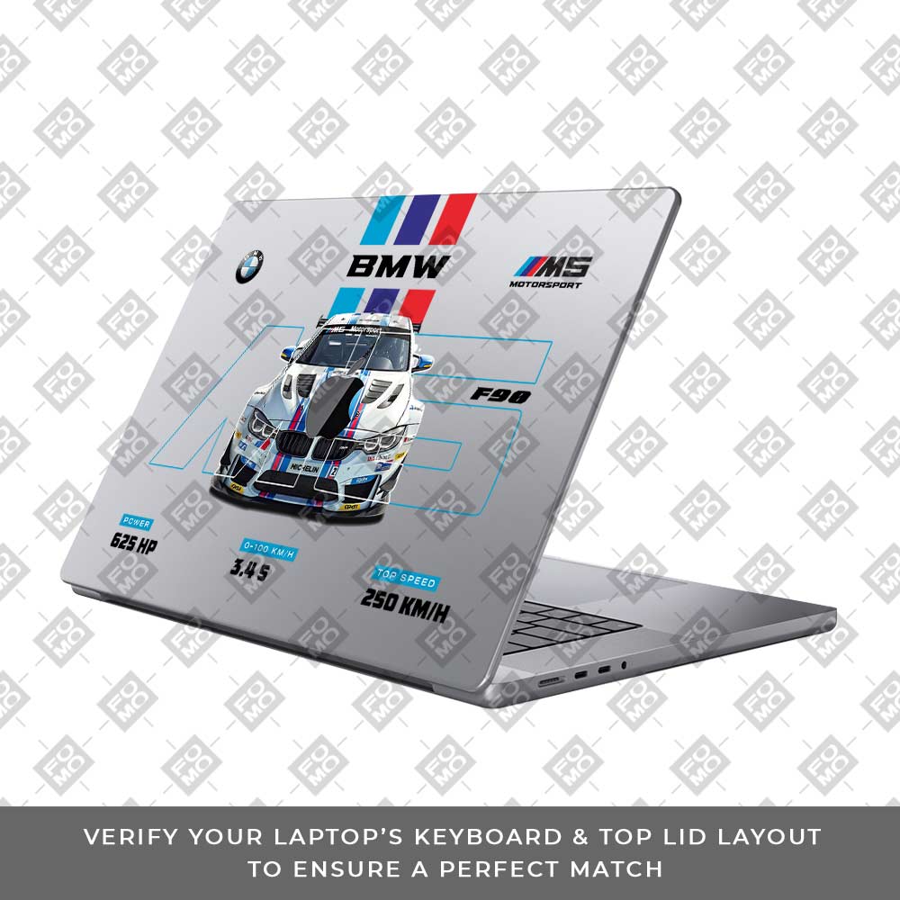 Transparent BMW M5 MacBook Pro 13 M1 2020 Laptop Skin