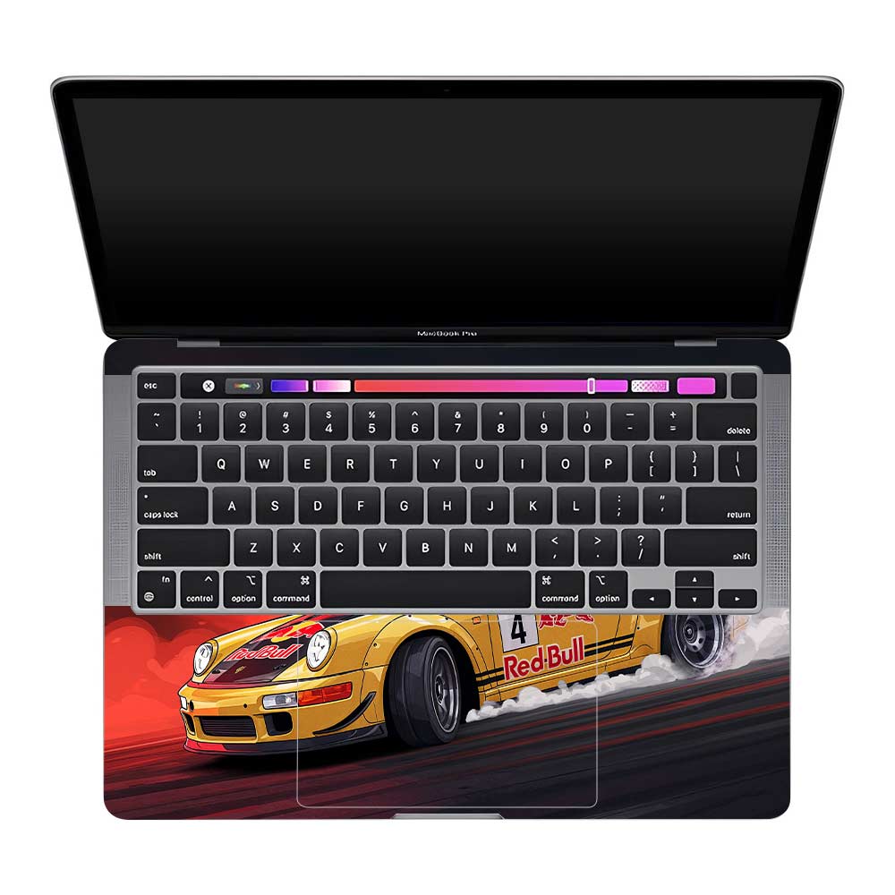 Porsche 911 Red Bull Classic Racer MacBook Pro 13 M2 2022 Laptop Skin