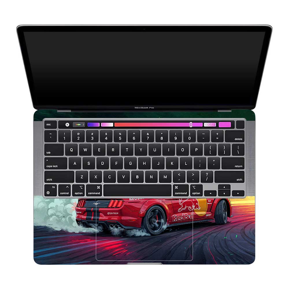 Mustang GT Red Bull Drift Beast MacBook Pro 13 Intel 2020 Laptop Skin