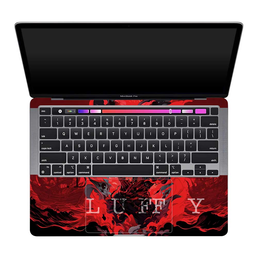 Red King Luffy MacBook Pro 13 M1 2020 3D Laptop Skin