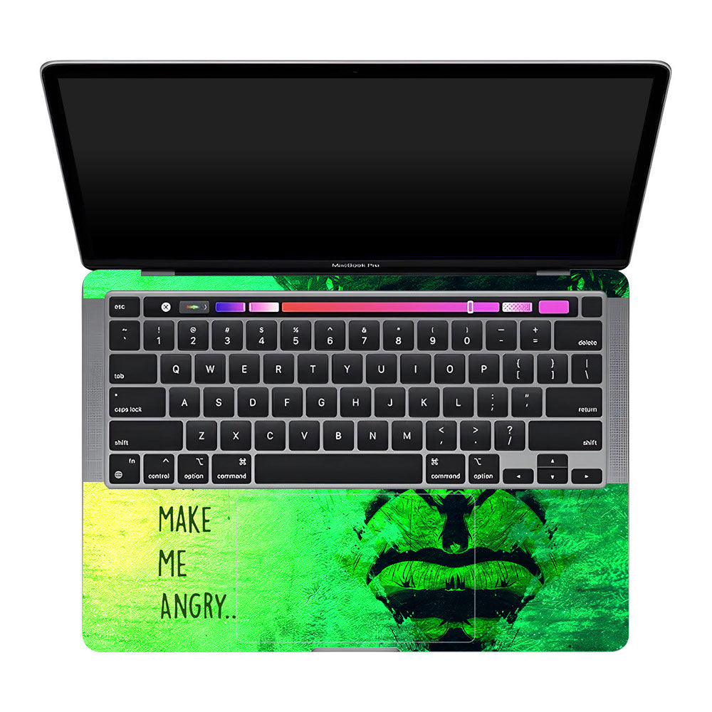 Hulk Don't Make Me Angry MacBook Pro 13 Intel 2020 Laptop Skin