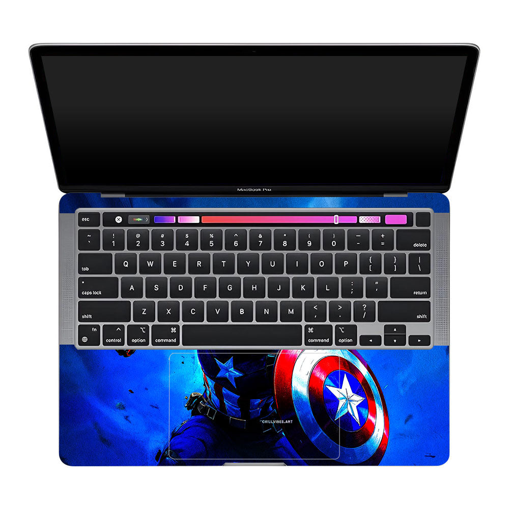 Shield of Justice Captain America MacBook Pro 13 Intel 2020 Laptop Skin