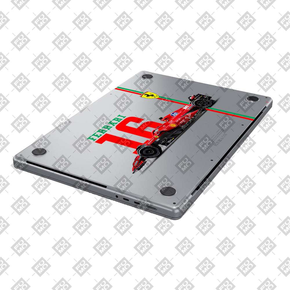 Transparent Ferrari Flame MacBook Air 15 M4 2025 Laptop Skin