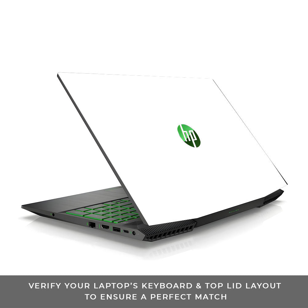 Textured White HP Pavilion Gaming 15 CX Series Laptop Skin