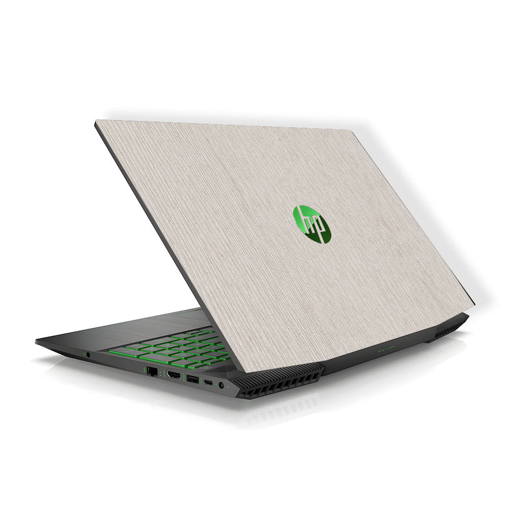 Textured White Wood HP Pavilion Gaming 15 CX Series Laptop Skin