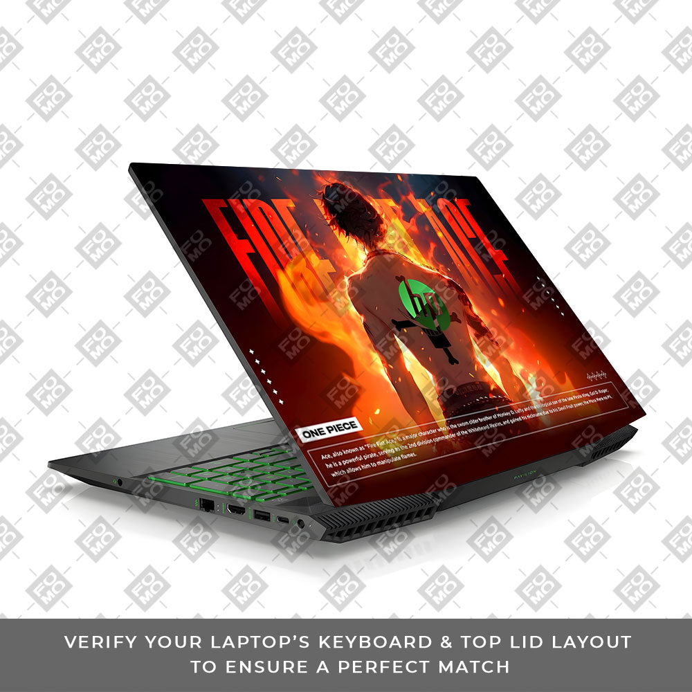 Fire Fist Ace HP Pavilion Gaming 15 CX Series  Laptop Skin