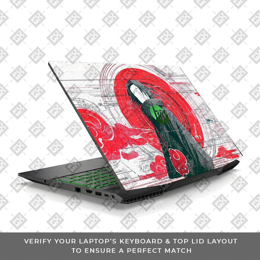 Itachi Uchiha Mark of the Akatsuki HP Pavilion Gaming 15 CX Series  Laptop Skin