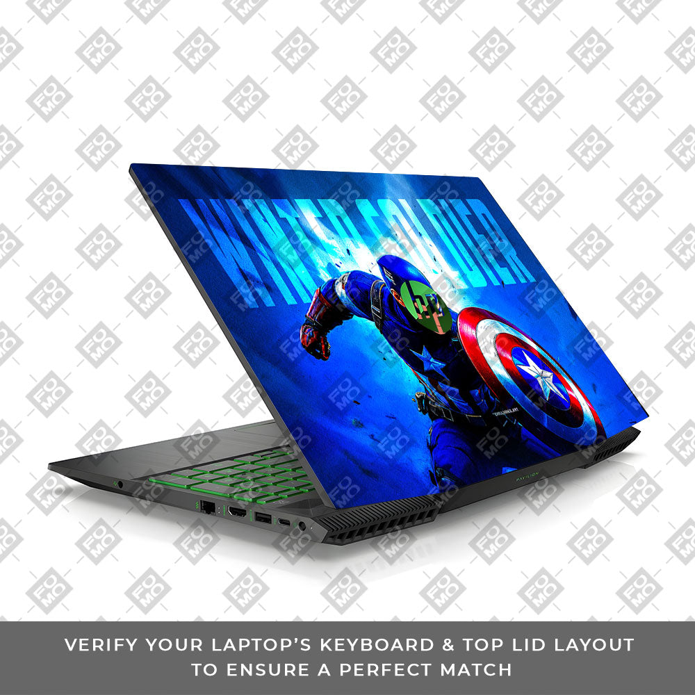 Shield of Justice Captain America HP Pavilion Gaming 15 CX Series Laptop Skin
