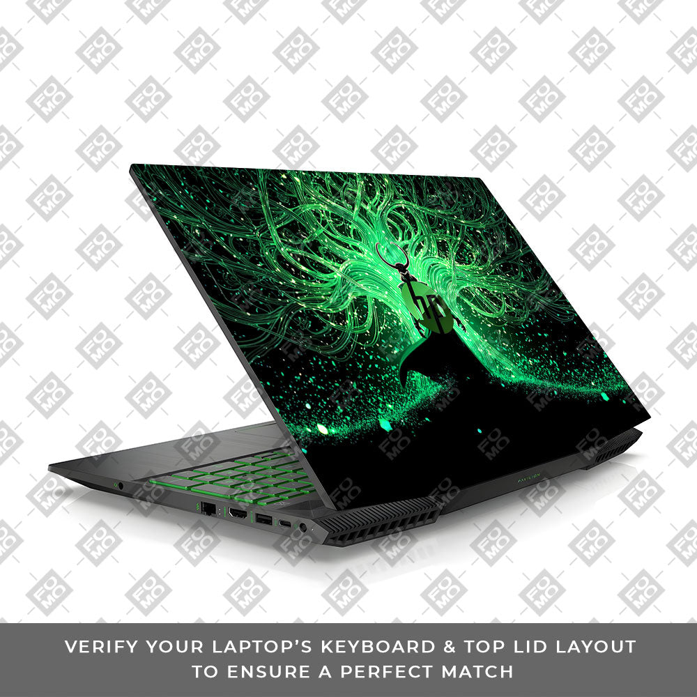 Loki God of Mischief Neon HP Pavilion Gaming 15 CX Series Laptop Skin