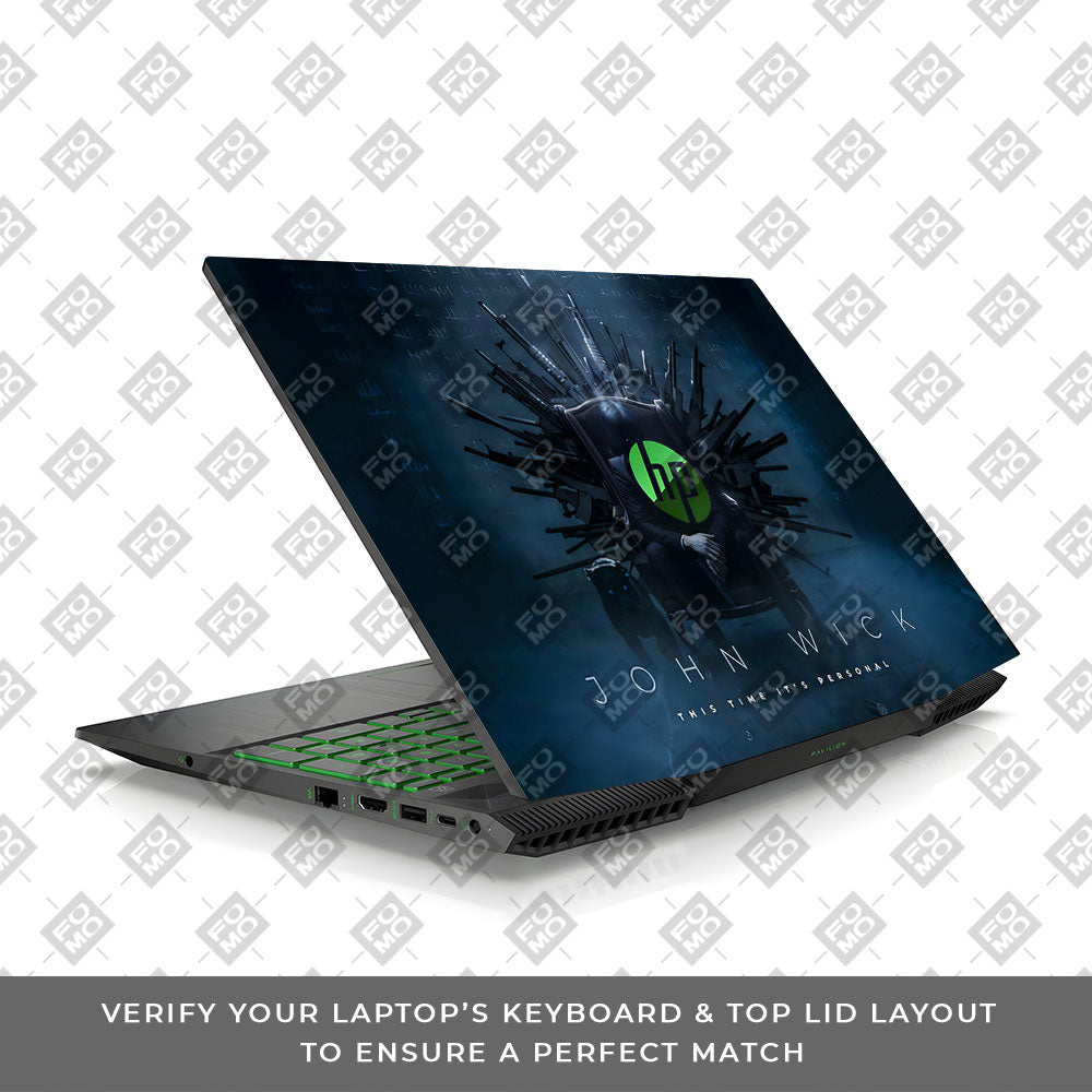 John Wick Assassin HP Pavilion Gaming 15 CX Series Laptop Skin
