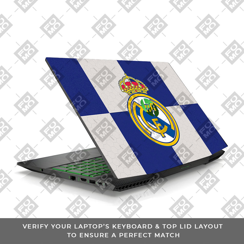 Royal Reign Real Madrid Glory HP Pavilion Gaming 15 CX Series Laptop Skin