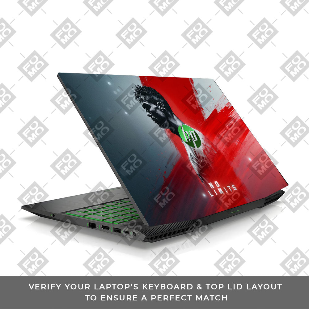 No Limits Ronaldo Spirit HP Pavilion Gaming 15 CX Series Laptop Skin