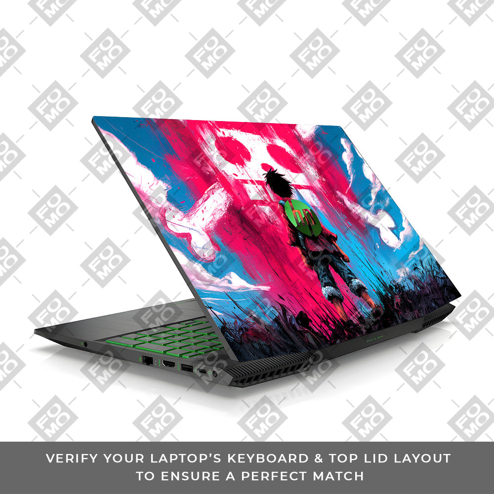 Straw Hat Graffiti One Piece HP Pavilion Gaming 15 CX Series Laptop Skin