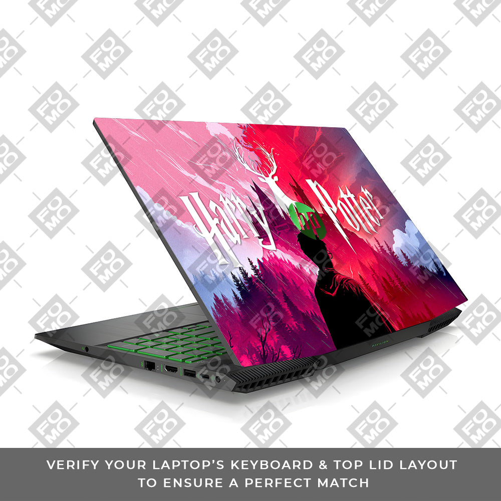 Harry Potter Magical Hogwarts HP Pavilion Gaming 15 CX Series Laptop Skin