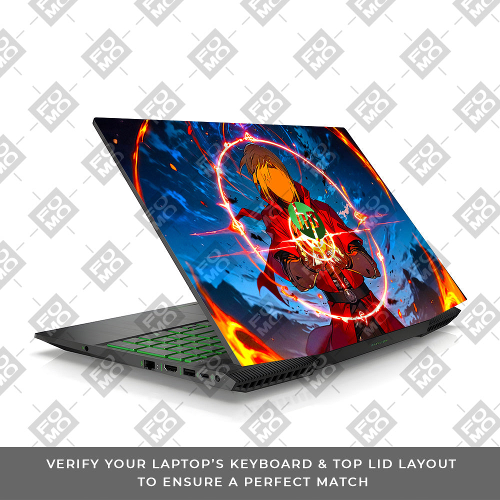 Edward Elric Fullmetal Alchemist HP Pavilion Gaming 15 CX Series Laptop Skin
