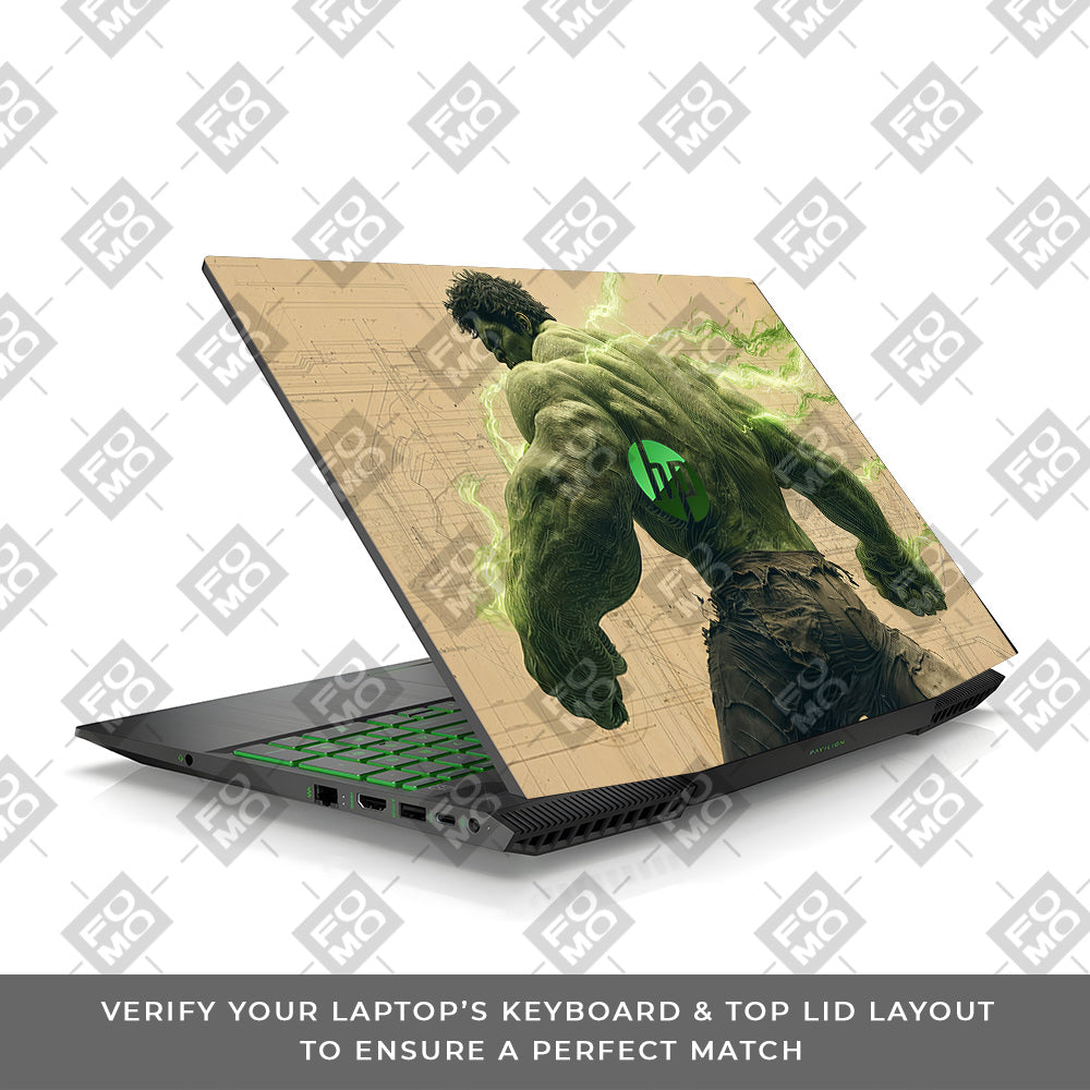 Hulk Unleashed HP Pavilion Gaming 15 CX Series Laptop Skin