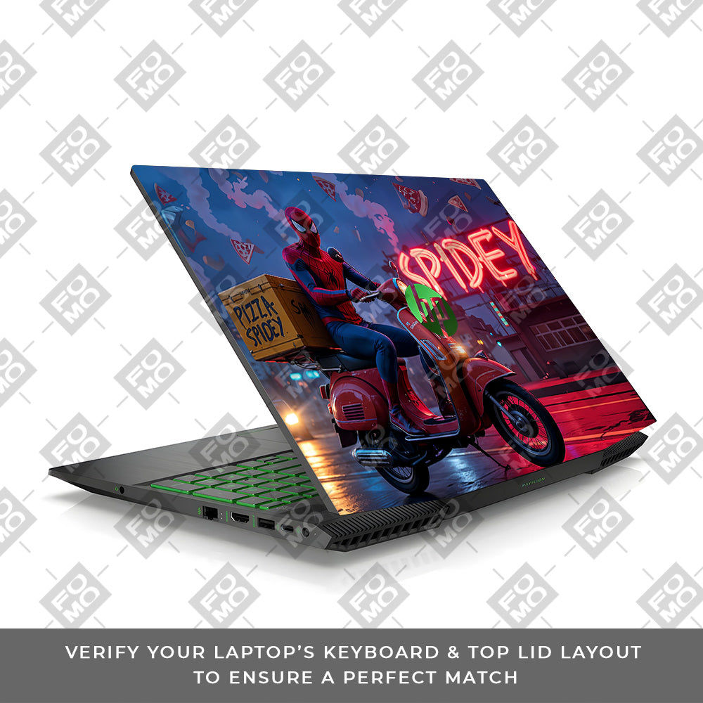 Pizza Spidey HP Pavilion Gaming 15 CX Series Laptop Skin