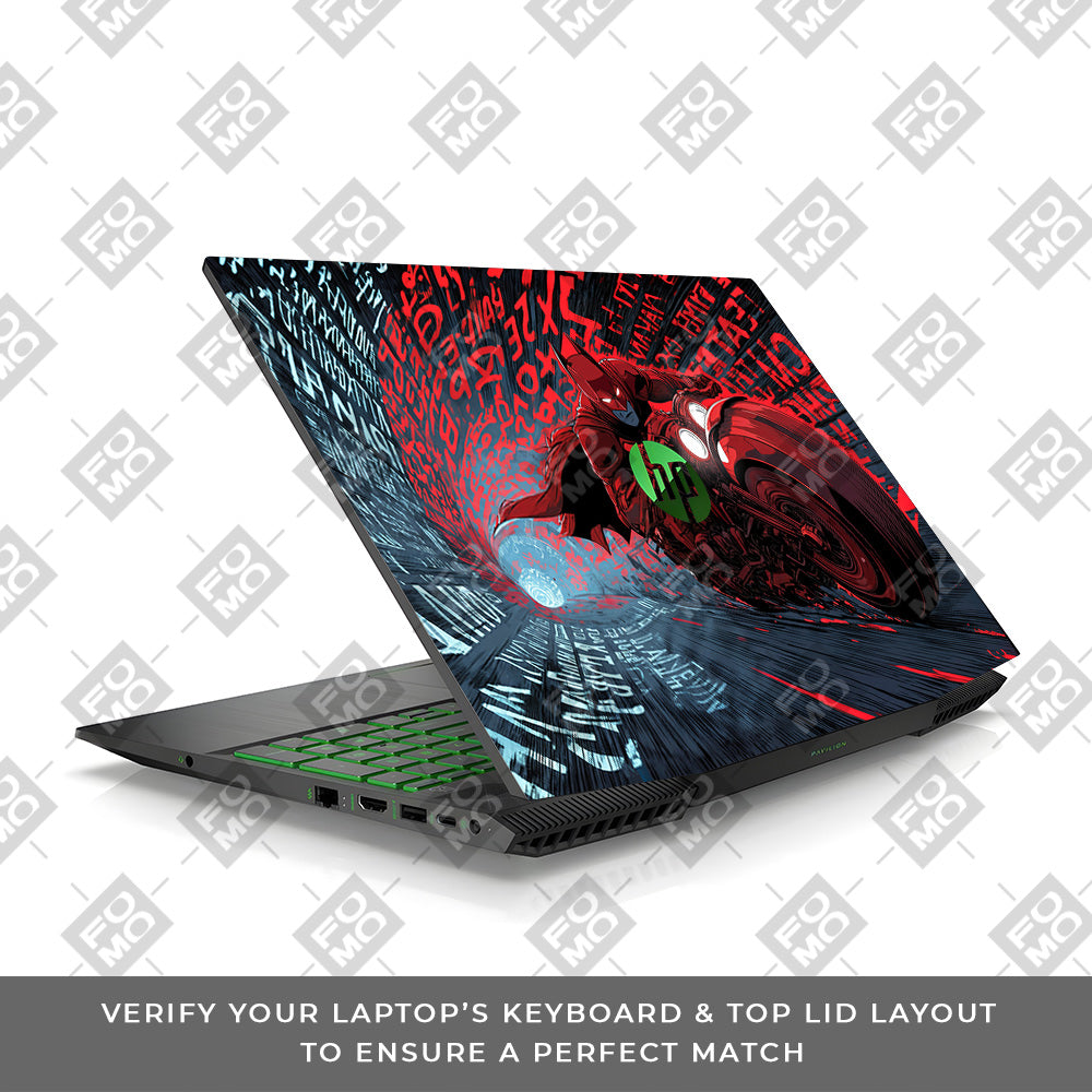 Dark Knight Overdrive HP Pavilion Gaming 15 CX Series 3D Laptop Skin