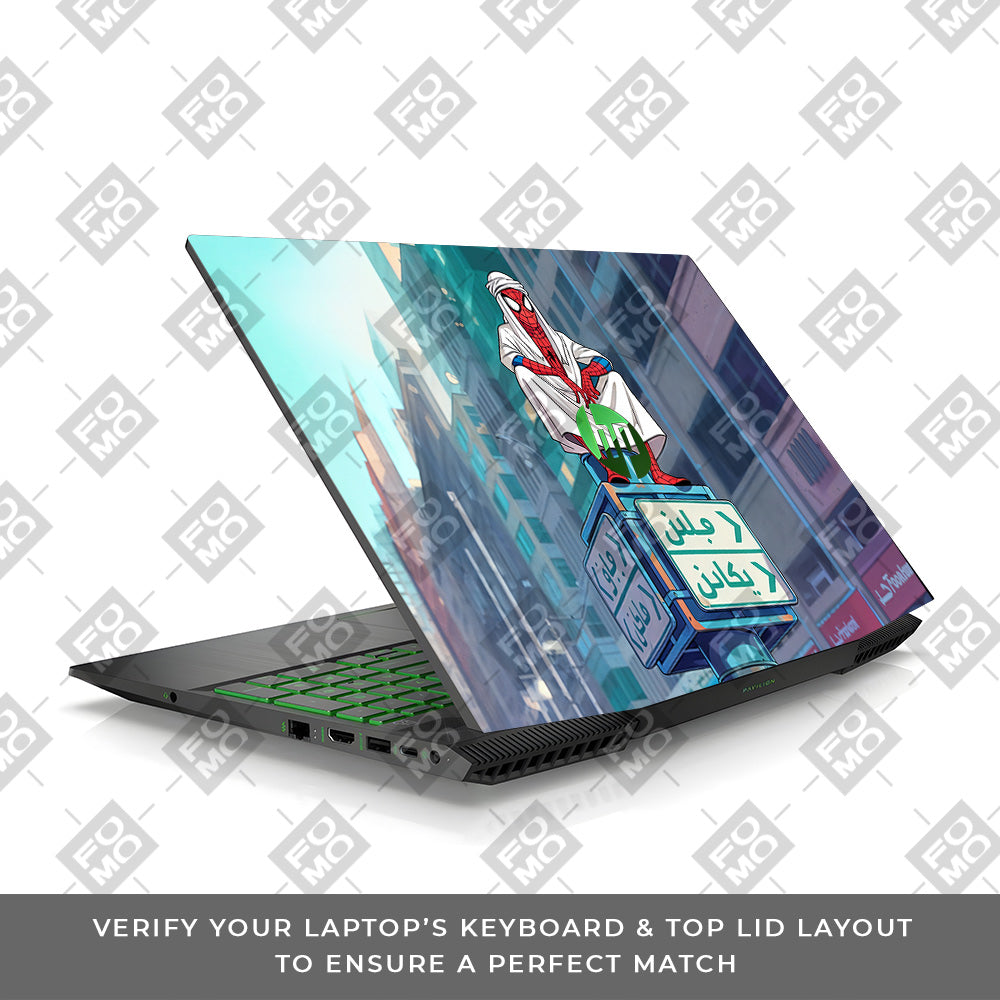Arabian Spider Man HP Pavilion Gaming 15 CX Series Laptop Skin