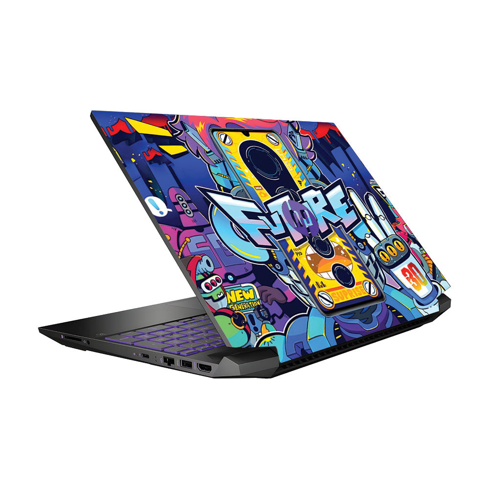 Futuristic Cyberpunk Vision HP Pavilion Gaming 15 EC Series Laptop Skin