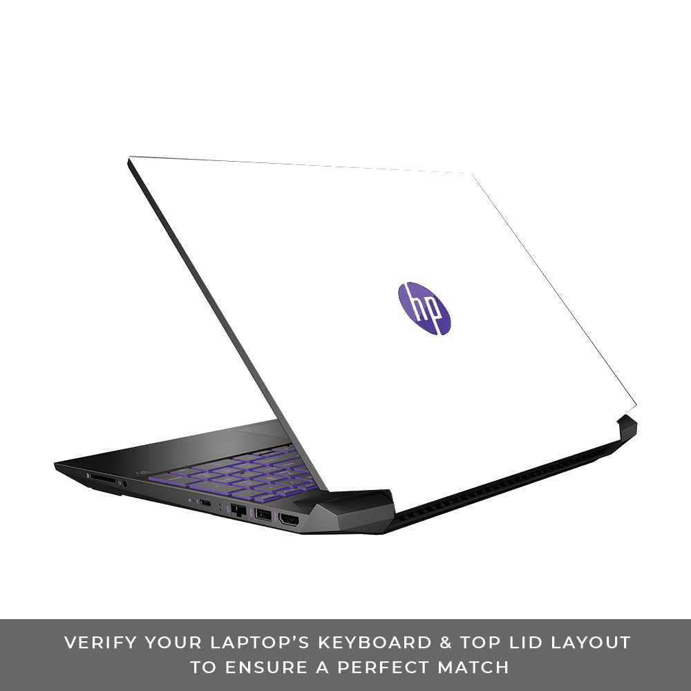 Textured White HP Pavilion Gaming 15 EC Series Laptop Skin