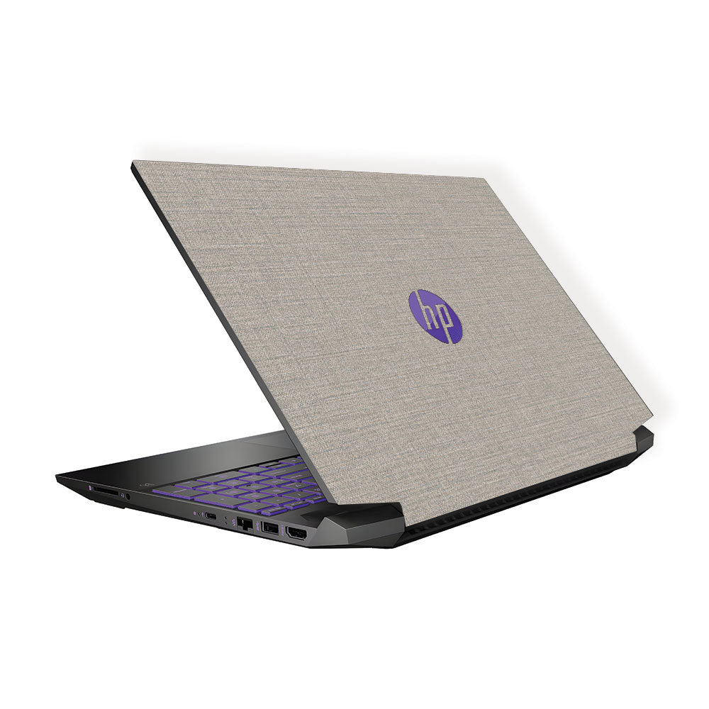 Textured Fabric Grey HP Pavilion Gaming 15 EC Series Laptop Skin
