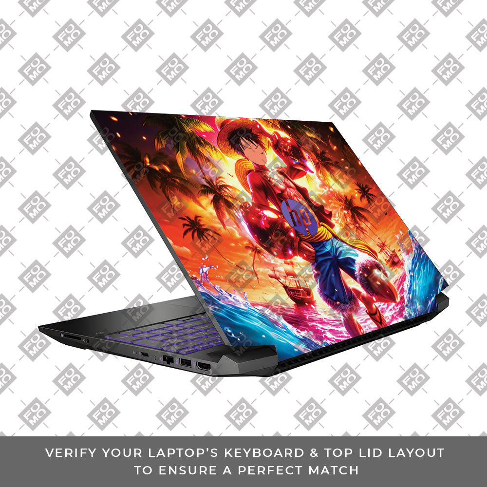 Luffy's Radiant Will HP Pavilion Gaming 15 EC Series  Laptop Skin