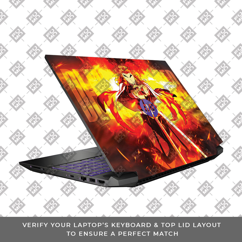 Flame Hashira Rengoku HP Pavilion Gaming 15 EC Series  Laptop Skin