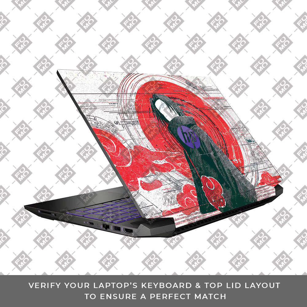 Itachi Uchiha Mark of the Akatsuki HP Pavilion Gaming 15 EC Series  Laptop Skin