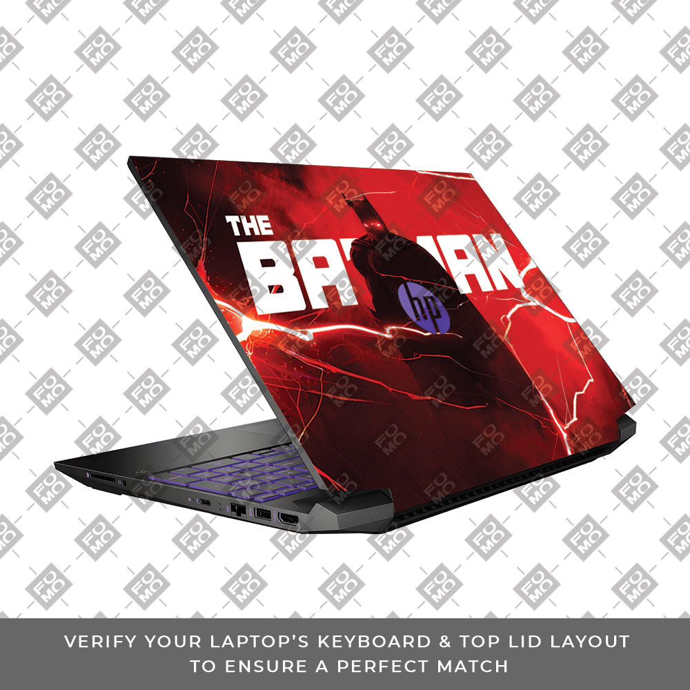 Red Rage Batman HP Pavilion Gaming 15 EC Series 3D Laptop Skin