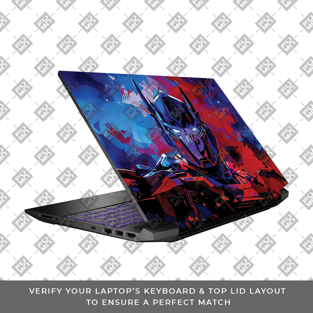Optimus Prime Transformer HP Pavilion Gaming 15 EC Series Laptop Skin