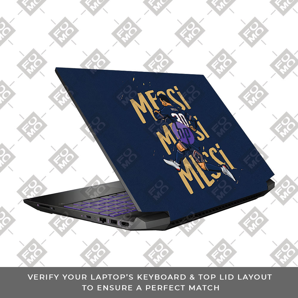 Messi Motion Masterpiece HP Pavilion Gaming 15 EC Series Laptop Skin