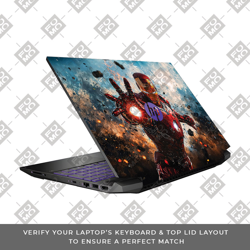 Iron Imapct The Arc Reactor HP Pavilion Gaming 15 EC Series Laptop Skin