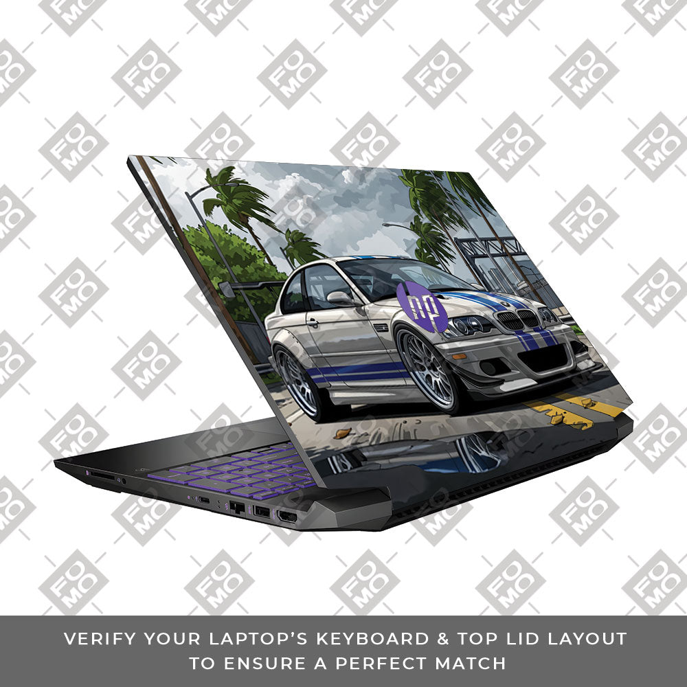 Street Icon BMW E46 Drift Legend HP Pavilion Gaming 15 EC Series Laptop Skin