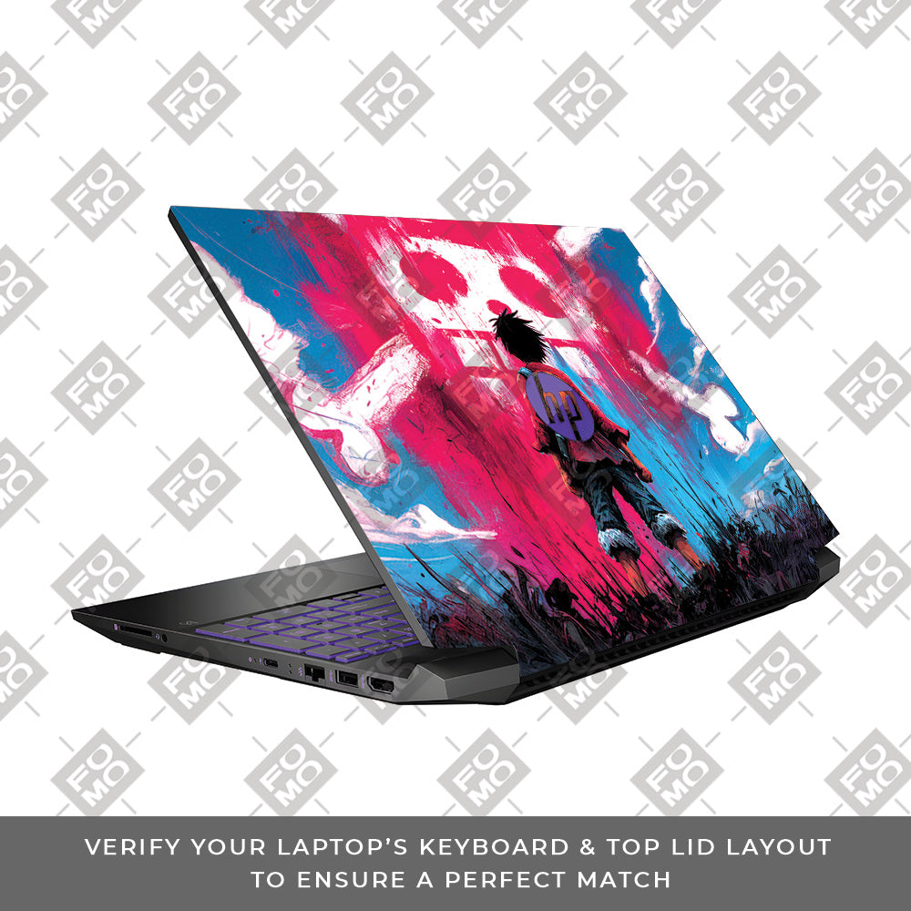 Straw Hat Graffiti One Piece HP Pavilion Gaming 15 EC Series Laptop Skin