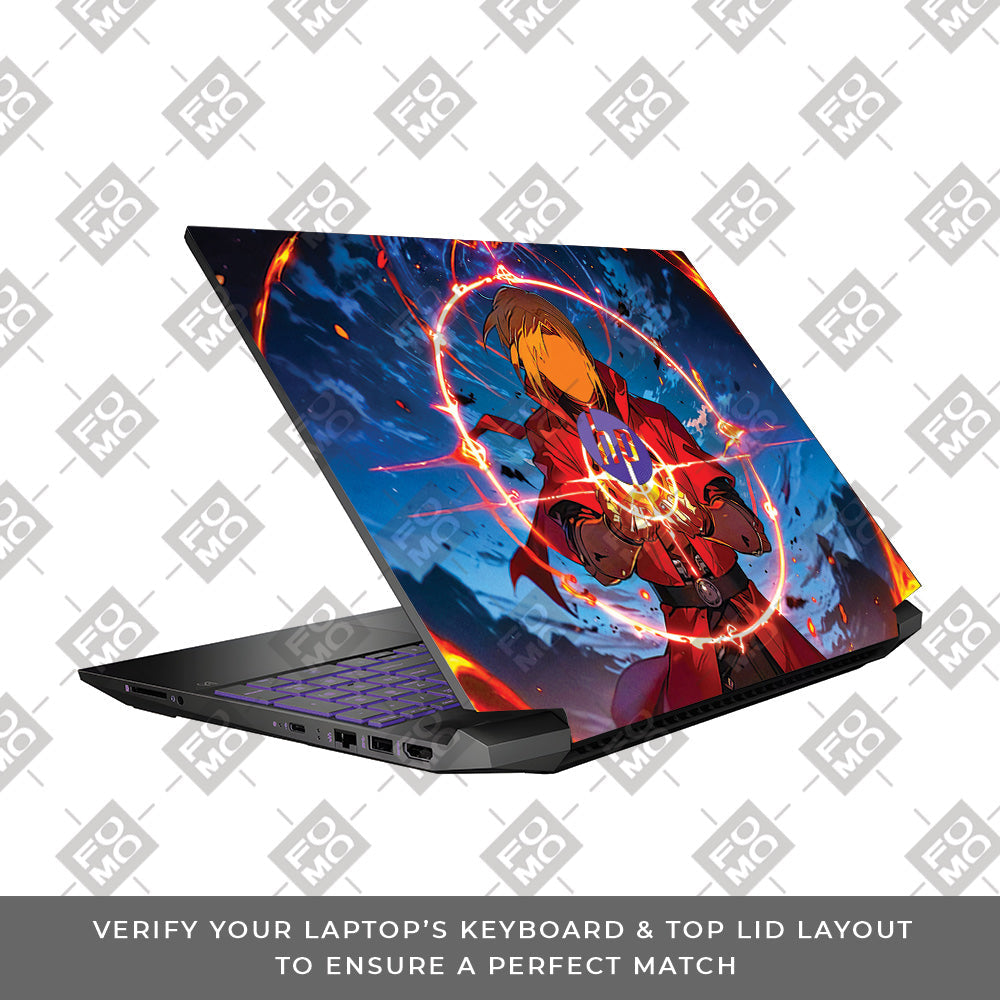 Edward Elric Fullmetal Alchemist HP Pavilion Gaming 15 EC Series Laptop Skin