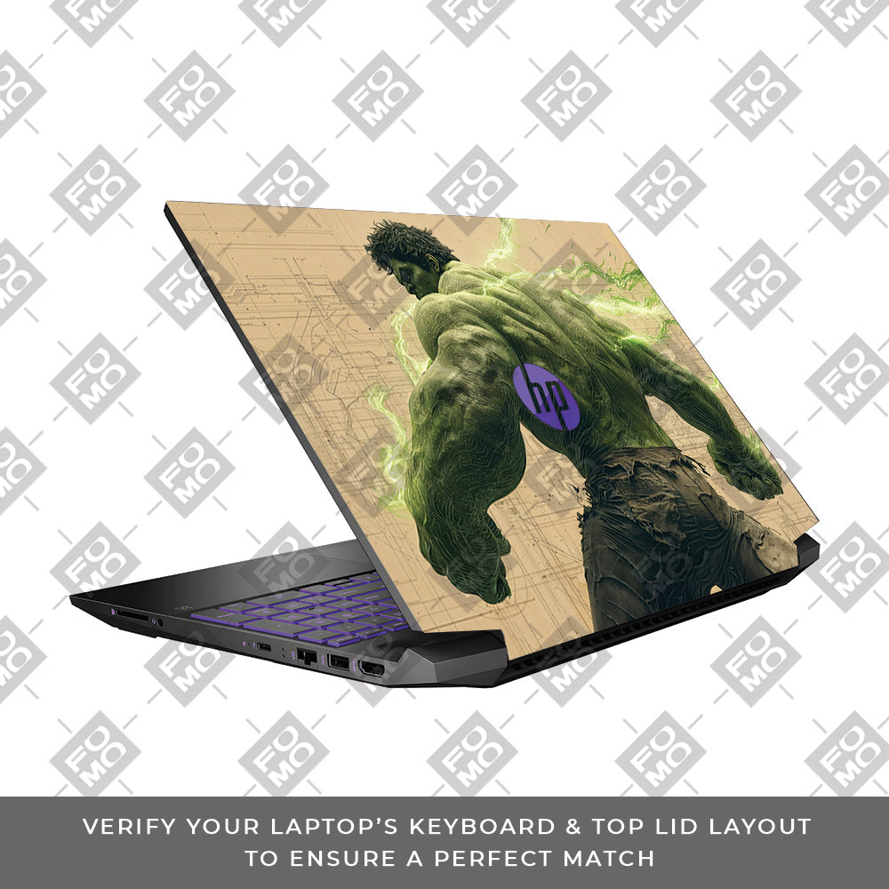 Hulk Unleashed HP Pavilion Gaming 15 EC Series Laptop Skin
