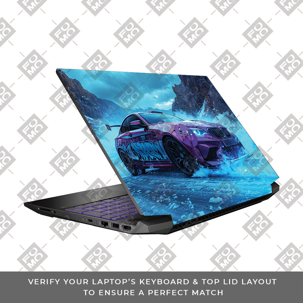 BMW Neon Drift HP Pavilion Gaming 15 EC Series Laptop Skin