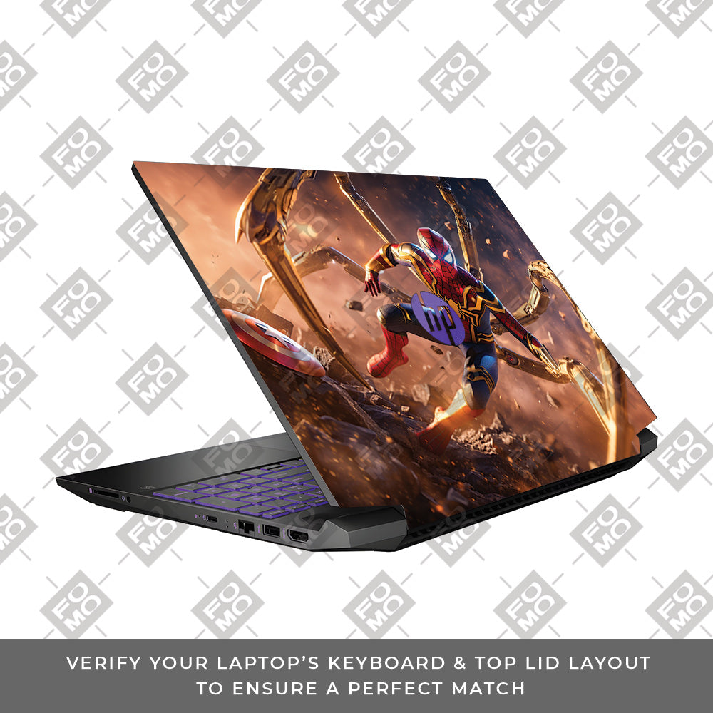 Spider Man Mech Arms HP Pavilion Gaming 15 EC Series Laptop Skin