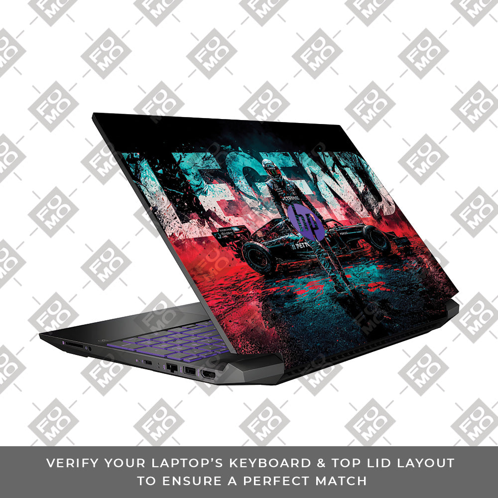 F1 Legend Racer HP Pavilion Gaming 15 EC Series Laptop Skin