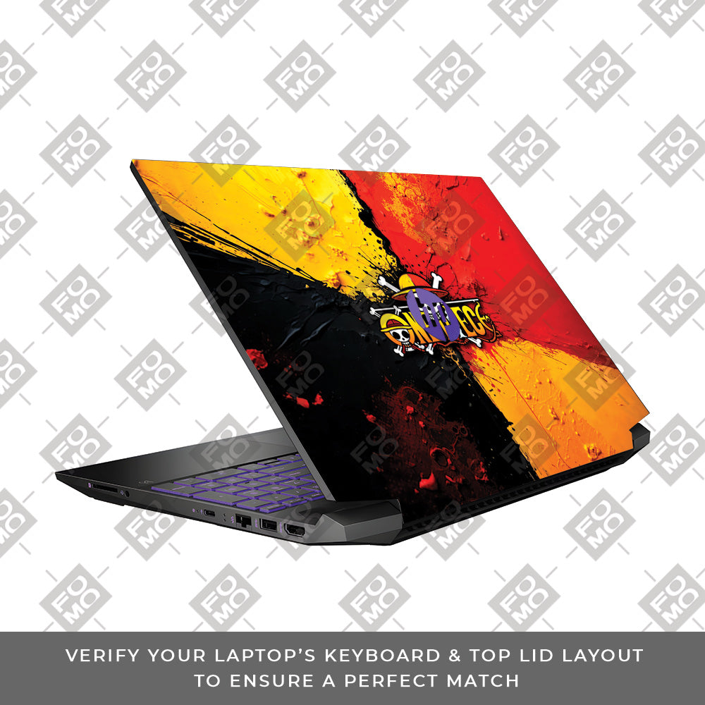 One Piece Paint Splash HP Pavilion Gaming 15 EC Series Laptop Skin