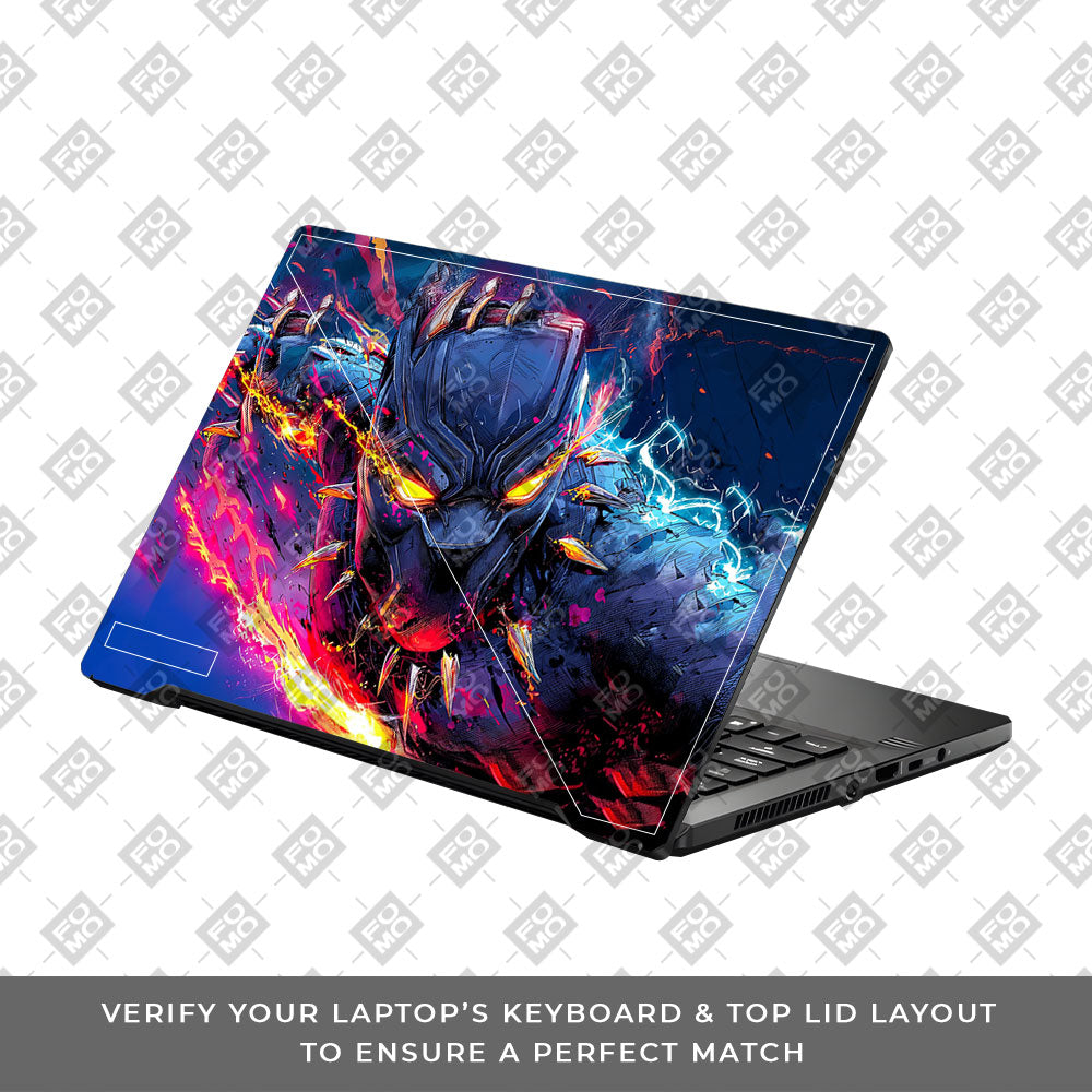 Vibranium Fury Wakandan Charge Asus ROG Zephyrus G14 GA401  Laptop Skin