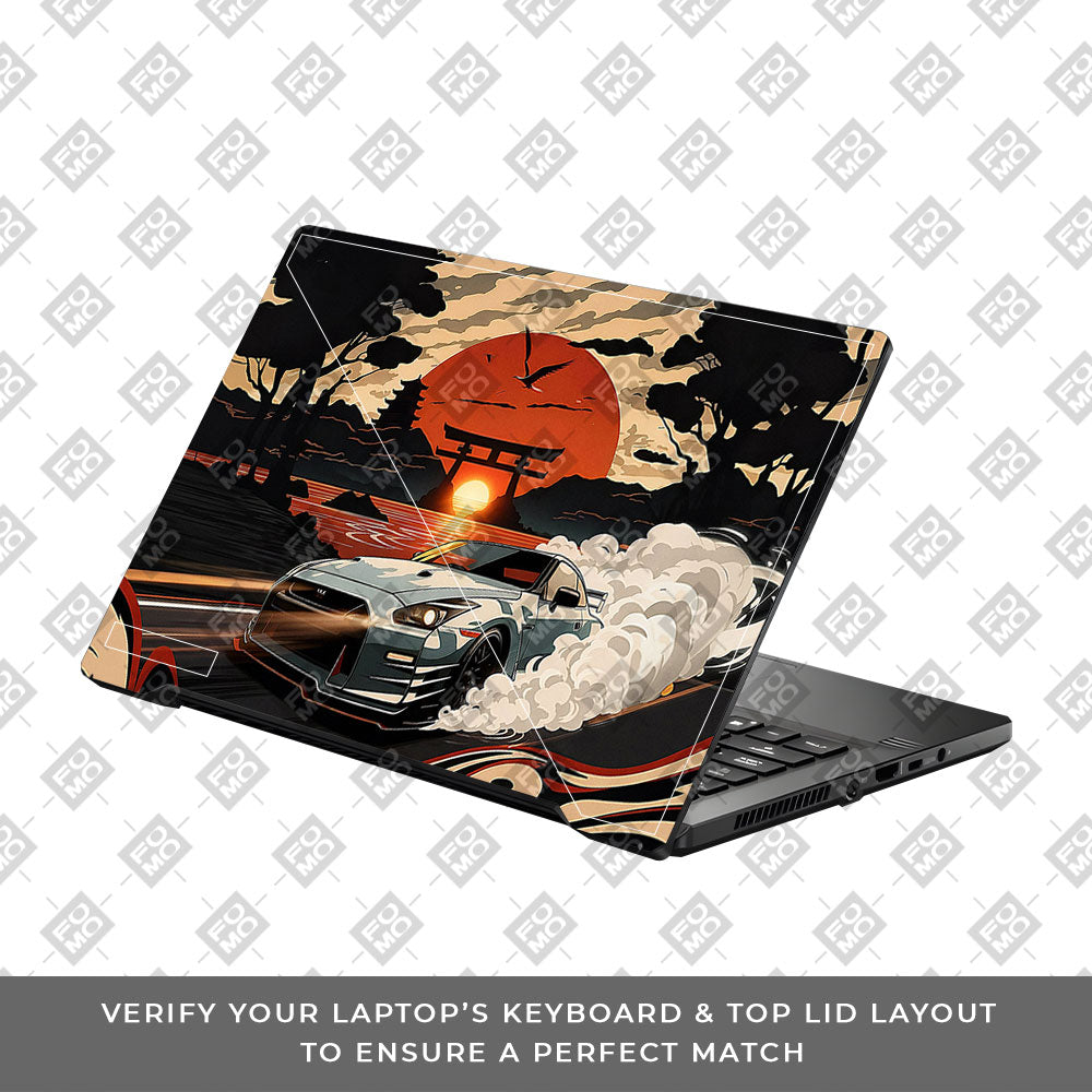 Samurai Rising Sun GTR Asus ROG Zephyrus G14 GA401  Laptop Skin