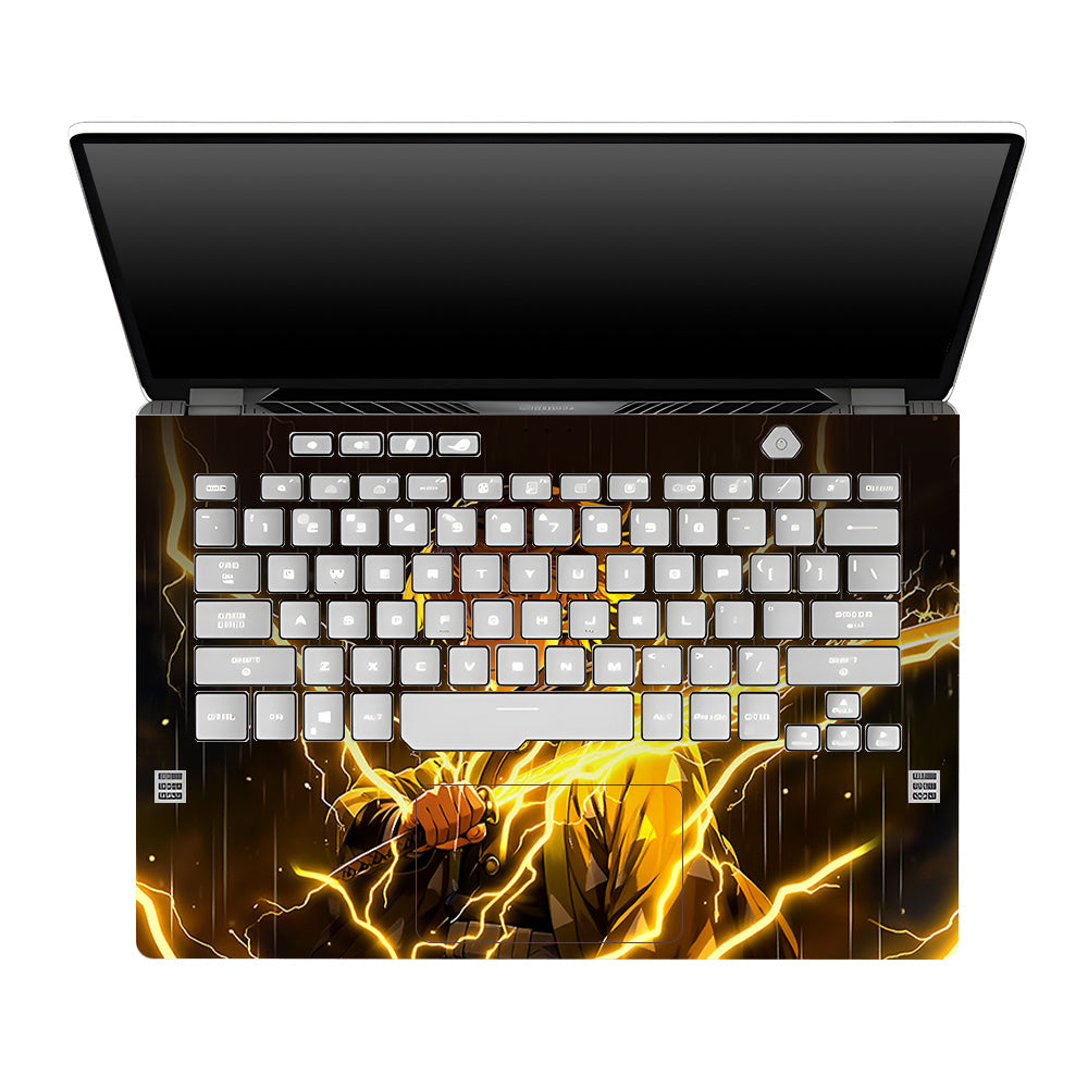 Thunder Soul Lightning Zenitsu Asus ROG Zephyrus G14 GA401  3D Laptop Skin